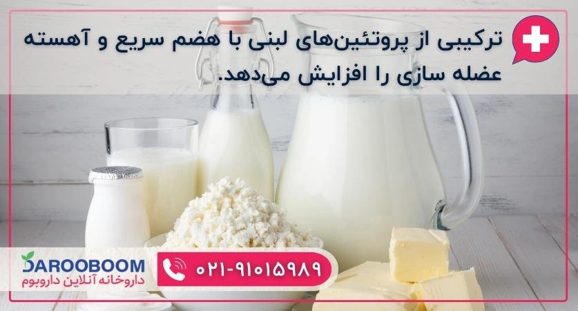 لبنیات منبع عضله سازی