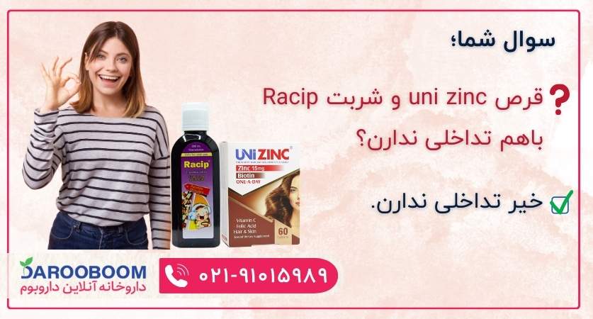 تداخل یونی زینک و شربت راسیپ