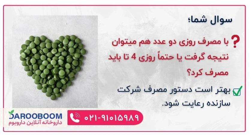 تعداد مصرف قرص آلگومد