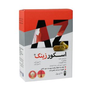 ترکیبات کپسول اسکور زینک تسنیم 30 عددی