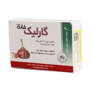 خرید آنلاین قرص انتریک کوتد گارلیک شاری 600 میلی گرم 30 عددی